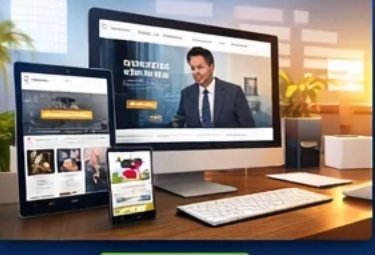 Site empresarial com layout clean